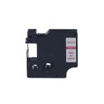 Printpen Dymo D1 45015 12 mm 7 m Beyaz Etikete Kırmızı Etiket