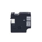 Printpen Dymo D1 53710 24 mm 7 m Şeffaf Etikete Siyah Etiket