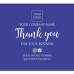 Printtoo Küçük İşletmeler için Etiket - Ambalaj, Şişe, Marka Etiketleri için 100 Dikdörtgen Özel Vinil Kişiselleştirilmiş Etiketler - Klasik Mor, 15x10 cm