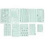 Printtoo Kuyumculuk Planlama Şablon Seti, 10 Parça 2 mm Akrilik Yüzük Taşı Elmas Ağırlık Tahmin Şablonları; Tırnaklı Montajlar, Taş Ölçümü, Montaj Düzenleri, CAD Çizimleri, Mücevher Tasarımı için