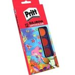 Pritt 12'li Küçük Boy Sulu Boya + Fırça