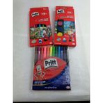 Pritt Kuruboya 12'li + Pastel Boya 12'li + Keçeli Kalem 12'li