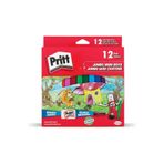 Pritt Pastel Boya Jumbo Üçgen Silinebilir 12 Renk TYBZES66RY1J7L8A54
