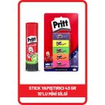 Pritt Stick 43 gr Shrink + Pritt Mini Silgi 10'lu Blister