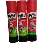 Pritt Yapıştırıcı Stick Seti 3 Adet 11 gr Kırmızı Renk Ergonomik Tasarım ile Kolay Uygulama