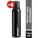 Privacy 6Li Erkek Deodorant - 6X150 Ml