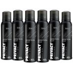 Privacy Addiction 6x150 ml Erkek Sprey Deodorant