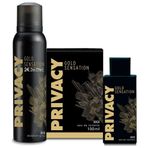 Privacy Gold EDT 100 ml Erkek Parfümü + 150 ml Deodorant Seti