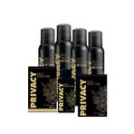 Privacy Gold Men Edt Erkek Parfüm 2 X 100 Ml + Deodorant 4 X 150 Ml