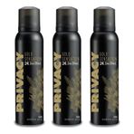 Privacy Gold Sensation 3x150 ml Erkek Sprey Deodorant