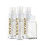 Privacy Gold Women EDT Parfüm 100ml&Deodorant 3x150ml