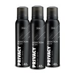 Privacy Man Addiction 3x150 ml Deodorant