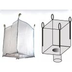 Private 1 Adet Sanayi Tipi Big Bag Büyük Grit Çuval 90X90X120 cm Alt Bacalı Tahliyeli