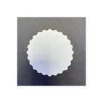 PRİVATE 100 Adet Tek Kullanımlık Beyaz Desenli Kağıt Bardak Altlığı 80 Mm 8691738321100
