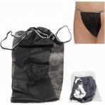 Private 100 Adet Tek Kullanımlık Tela Nonwoven Tanga Külot Tek Tek Poşetli Spa Masaj Hasta Külodu Hijyenik Kullan At Iç Çamaşırı Nefes Alabilen Kumaş - XL