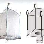 Private 5 Adet Sanayi Tipi Big Bag Büyük Grit Çuval 90X90X120 cm Alt Bacalı Tahliyeli