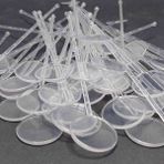Private Label Plastik Kokteyl Karıştırıcı Şeffaf Yuvarlak Çubuk Kaşık 100 Adet