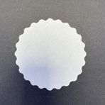 Private Tek Kullanımlık Beyaz Desenli Kağıt Bardak Altlığı 80 mm 2500 Adet