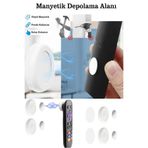 Privo 2 Adet Mıknatıslı Çok Amaçlı Kumanda Telefon Tutucu Kendinden Yapışkanlı Pratik Duvar Askısı