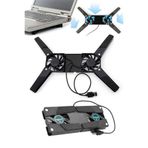 Privo 2 Fanlı Katlanabilir Laptop Soğutucu USB’li Portatif Notebook Soğutma Standı