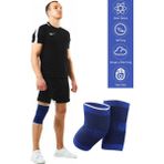 Privo Mavi Sporcu Dizliği Diz Eklem Destekleyici Koruyucu Dizlik Ortopedik Rahatlatıcı Bandaj 2 Adet - Standart