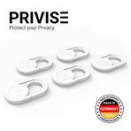 Privoo privoo. IO web kamerası Kapak Made in Germany | web kamerası Cover 5'li set Laptop  MacBook, iMac ve Cep telefonu için fotoğraf makinesinin Ultra ince Sticker çok fazla tutuş Koruma etkili olması bilgisayar korsanlarının Beyaz Privoo-5-Parent