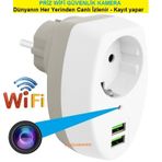 Priz Wifi Ev Güvenlik Kamerası Dünyanın Heryerinden Canlı Izlenir+kayıt