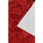 Prizma Bianca 150x200 cm Kırmızı Eskitme Desen Kaymaz Latex Taban Halı