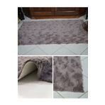 Prizma Micropost, Kaymaz, Yıkanabilir, Tekli Banyo Halısı, Paspası | Gri - (75X110CM)