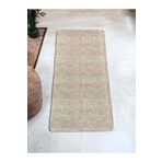 Prizma Natural, Kaymaz, Yıkanabilir Tekli Banyo Halısı, Paspası | Açık Kahve - (80x120) Cm