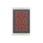 Prizma Vintage Halı Kırmızı Geometrik Kaymaz Tabanlı 80 x 150 cm