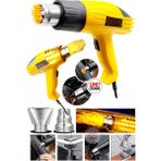 Pro 2000W Hızlıyüksek Bakır Sargılı 2 Kademeli Isı Ayarlı Sıcak Hava Üfleme Tabancası Set