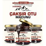 Pro 3 x 240 gr King Naturel Çakşır Otu Macunu Güç Kuvvet ve Kudret Ginsengli Multivitamin Anzeli