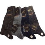 Pro 4 Lü Lambswool Yün Erkek Çorap Dikişsiz - 41 - 44 - Renkli