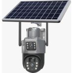 Pro 4g Sim Kartlı 4mp 2 Kameralı Solar Panelli Güneş Enerjili Dönebilen Kablosuz Su Geçirmez Kamera