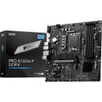 Pro B760M-P Ddr4 Anakart, Micro-Atx - Intel 12. ve 13. Nesil Çekirdek Işlemcileri, Lga 1700 - Ddr4 Bellek Yükseltme 4800+MHZ/OC, Pcıe 4.0 X16 Yuvası, M.2 Gen4 Yuvaları, Çeşitli