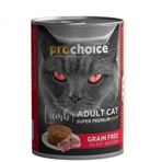 Pro Choice 400 gr Kuzu Etli Şekersiz Tahılsız Ezme Yetişkin Kedi Konservesi