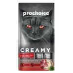 Pro Choice Creamy 15 gr 4 Adet Ton Balık Turna Yemişli ve Çimli Sıvı Kedi Ödül Maması