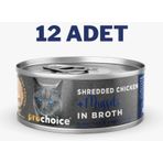 Pro Choice Deluxe Shredded Chicken & Mussels 12x70 gr Yetişkin Kedi Konservesi