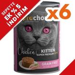 Pro Choice Kitten Chicken Tavuk Etli Tahılsız 6x400 gr Yavru Kedi Konservesi