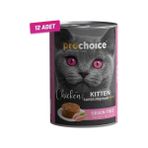 Pro Choice Kitten Tavuklu 12x400 gr Yavru Kedi Konservesi