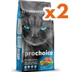 Pro Choice PRO34 2 kg x 2 Adet Somonlu Yetişkin Kedi Maması