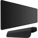 Pro - Dikişli Gaming Mouse Pad, Oyuncu Gamer Mousepad, Uzun ve Büyük Boy Xxlarge Masa Matı (90X40 cm - Xxl, Siyah)