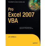 Pro Excel 2007 VBA (Expert's Voice in Excel VBA) by Jim DeMarco (2008-03-06)