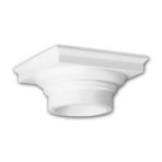 PRO [f] home® - tam sütun sermaye 111008 sütun dekoratif eleman Dik tarzı beyaz Profhome