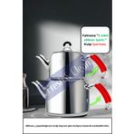 Pro Fresh & Clean Demir Çaydanlık Tava Cezve İçin Kulp Silikonu/ Silikon Demlik Sap 2 Adet Tutacak (Kırmızı)