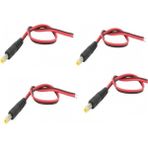 Pro İthalat 5 Adet Güvenlik Kamerası 12V Dc Erkek Power Jack Dc Jak Kablo Bağlantı Kablosu