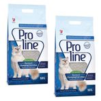 Pro Line 2x10 lt %100 Naturel Parfümsüz Topaklanan Kedi Kumu