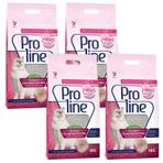 Pro Line Babypowder Parfümlü 10 lt 4 Adet Pembe Kedi Kumu
