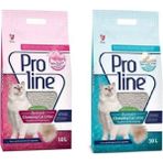 Pro Line Doğal Topaklanan Baby Powder ve Marsilya Sabunlu Kedi Kumu 10 Lt * 2 Adet